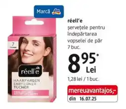 DM réell'e servetele pentru îndepărtarea vopselei de păr Ofertă