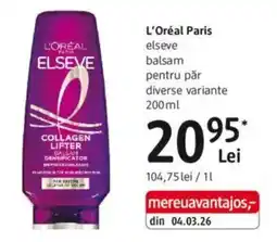 DM L'Oréal Paris elseve balsam pentru păr Ofertă