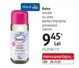 DM Balea soluție cu uree pentru îngrijirea picioarelor Ofertă