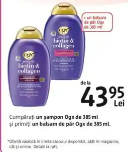 DM Ogx biotin & collagen Ofertă