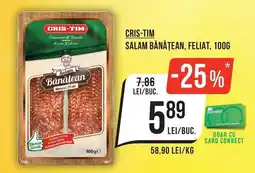 Mega Image Cris-tim salam bănățean, feliat Ofertă