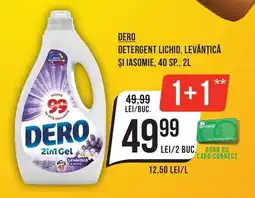 Mega Image Dero detergent lichid, levantica si iasomie Ofertă
