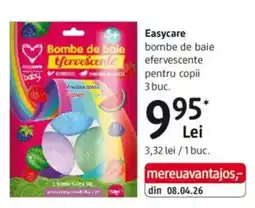 DM Easycare bombe de baie efervescente pentru copii Ofertă
