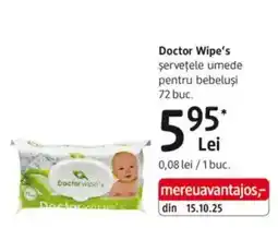 DM Doctorwipe's șervețele umede pentru bebeluși Ofertă