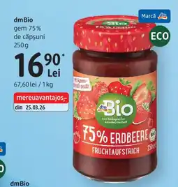 DM dmBio gem 75% de căpșuni Ofertă