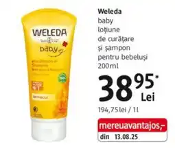 DM Weleda baby loțiune de curățare și șampon pentru bebeluși Ofertă
