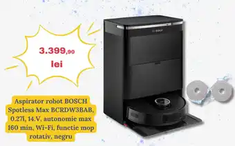 Bosch aspirator robot spotless max BCRDW3BAB