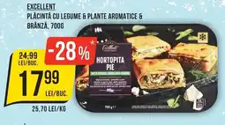 Mega Image Excellent plăcintă cu legume & plante aromatice & brânză Ofertă