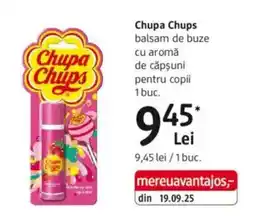 DM Chupa Chups balsam de buze cu aromă de căpșuni pentru copii Ofertă