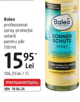 DM Balea professional spray protecție solară pentru păr Ofertă