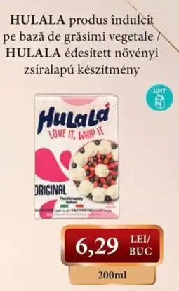 CBA Hulala produs indulcit pe baza de grăsimi vegetale Ofertă