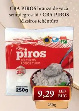 CBA Cba piros brânză de vacă semidegresată Ofertă