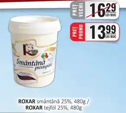 CBA Roxar smântână 25% Ofertă