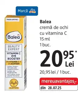 DM Balea cremă de ochi cu vitamina C Ofertă