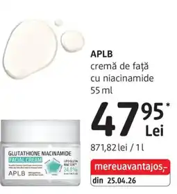 DM Aplb cremă de față cu niacinamide Ofertă
