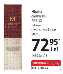 DM Missha cremă BB Ofertă