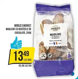 Mega Image World's Market Madlene cu bucățele de ciocolată Ofertă