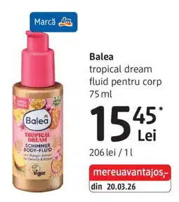 DM Balea tropical dream fluid pentru corp Ofertă