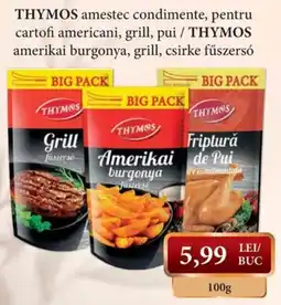 CBA Thymos amestec condimente, pentru cartofi americani, grill, pui Ofertă