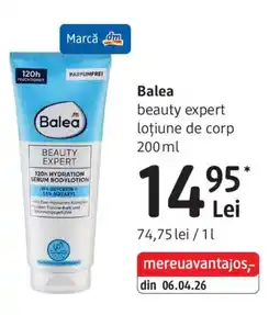DM Balea beauty expert loțiune de corp Ofertă