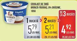 Mega Image Covalact brânză făgăraș, 8% grăsime Ofertă