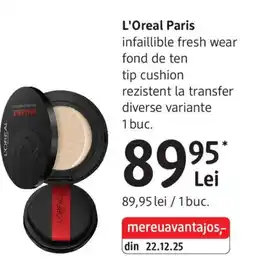 DM L'oreal Paris infallible fresh wear fond de ten tip cushion Ofertă