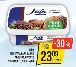 Mega Image Lido înghețată fără zahăr adăugat Ofertă