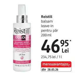 DM Reistill balsam leave-in pentru păr Ofertă
