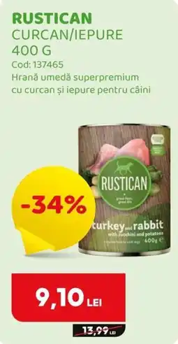 Animax Rustican curcan/iepure Ofertă