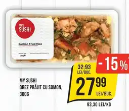 Mega Image My Sushi Orez Prăjit Cu Somon Ofertă