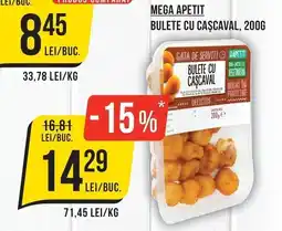 Mega Image Gata de servit bulete cu cașcaval Ofertă