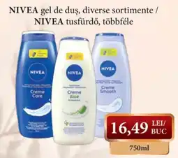 CBA Nivea gel de duș, diverse sortimente Ofertă