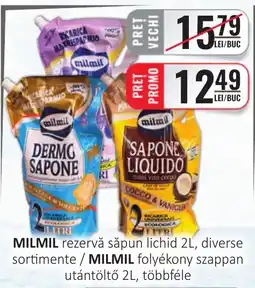 CBA Milmil rezervă săpun lichid 2L Ofertă