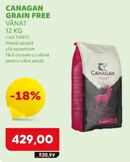 Animax Canagan grain free vânat Ofertă