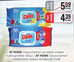 CBA At home classic/lemon șervețele umede Ofertă
