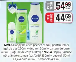 CBA Nivea happy balance pachet cadou Ofertă