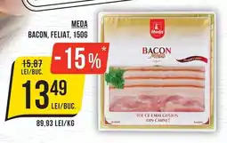 Mega Image Meda bacon, feliat Ofertă