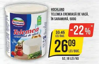 Hochland telemea cremoasă de vacă