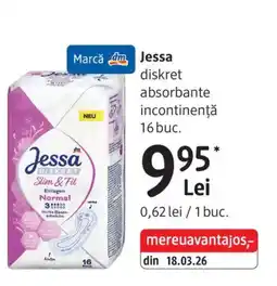 DM Jessa diskret absorbante incontinență Ofertă