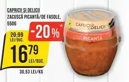 Mega Image Capricii si Delicii zacusca picanta/de fasole Ofertă