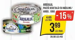 Mega Image Ardealul pastă vegetală/cu măsline/ardei Ofertă