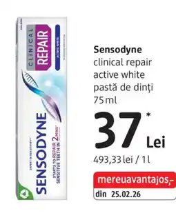 DM sensodyne clinical repair active white Ofertă