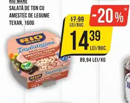 Mega Image Rio mare salata de ton cu amestec de legume texan Ofertă