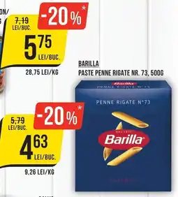 Mega Image Barilla paste penne rigate nr 73 Ofertă