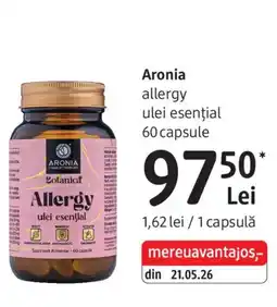 DM Aronia Allergy ulei esențial Ofertă