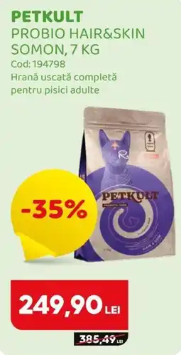 Animax Petkult probio hair&skin somon Ofertă