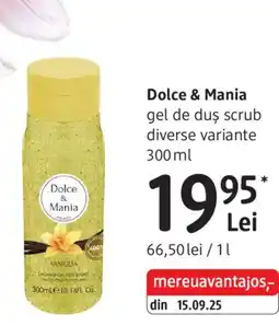 DM Dolce & Mania gel de duș scrub Ofertă