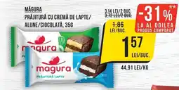 Mega Image Magura prăjitură cu cremă de lapte/alune/chocolată Ofertă