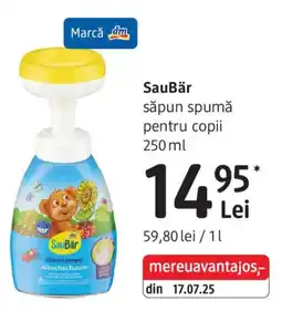 DM Saubär săpun spumă pentru copii Ofertă