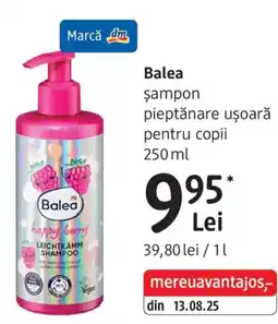 DM Balea șampon pieptănare ușoară pentru copii Ofertă